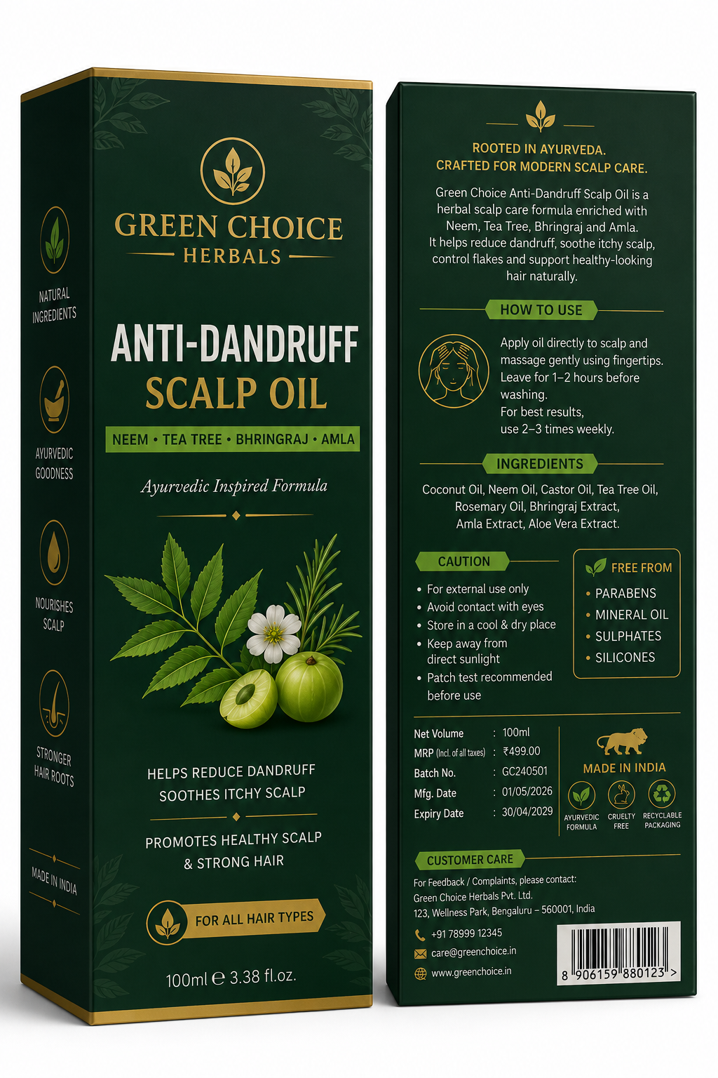 Green Choice Anti-Dandruff Scalp Oil